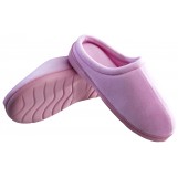 Deluxe Comfort Womens Indoor/Outdoor Slip-On Memory Foam House Slippers, Large - Warm And Cozy - Comfortable Foam Cushioning - Durable Non-Marking Ruber Sole - Womens Slippers, Pink