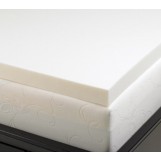 Deluxe Comfort Orthopedic Mattress Topper , 2 inch - Full - Visco Elastic Memory Foam - Enhanced Air Circulation - Best Sleep - Mattress Pad, White