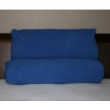Multi-Positional Back Pillow - with Extra Blue Micro Fiber Cover Microfiber Cover Best Two-Piece Lounge Pillows while Reading or Watching TV in Bed