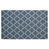 Moroccan Trellis Dark Blue Rug 5' x 8'
