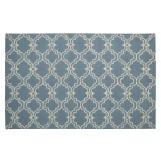 Moroccan Trellis Scroll Tile Dark Gray Rug 5' x 8'
