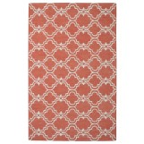 Moroccan Trellis Scroll Tile Orange Rug 5' x 8'