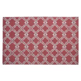 Moroccan Trellis Scroll Tile Red Rug 5' x 8'