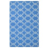 Moroccan Trellis Scroll Tile Royal Blue Rug 5' x 8'