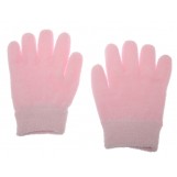 Deluxe Comfort Gel-Lined Moisturizing Spa Lotion Gloves - Feather Yarn - 90% Cotton & 10% Spandex - Keeps Hands Soft - Lotion Gloves, Pink