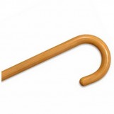 Wood Cane With Tourist Handle - Natural Stain