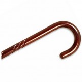 Spiral Wood Cane With Tourist Handle - Rosewood Stain