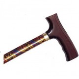 Adjustable Travel Folding Cane With Fritz Handle - Paisley