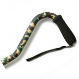 Offset Adjustable Aluminum Cane Foam Grip Handle - Camouflage