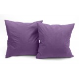 Deluxe Comfort Microsuede Throw Pillows, 18" x 18" - Down Feather Filled - Decorative Colors - Soft Microsuede Cover - Throw Pillow, Light Purple -