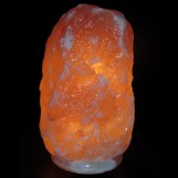 Himalayan Rock Salt Natural Crystal Lamp, 14 Inches Tall - Soft Calm Therapeutic Light - Naturally Formed Salt Crystal Design On Onyx Marble Base -