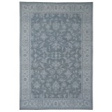 Hand Knotted Oushak Turkish Gray Rug 3252 5' x 8'