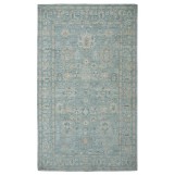 Hand Knotted Oushak Turkish Sage Beige Rug 4221 5' x 8'