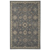 Floral Persian Hand Tufted 1086-A Dark Gray Rug 5' x 8'