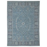 Hand Knotted Sarouk Turkish Blue Gray Rug 4222 5' x 8'