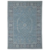 Hand Knotted Sarouk Turkish Blue Gray Rug 4222 5' x 8'