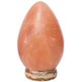Himalayan Rock Salt Cone Lamp, 9 Inches Tall - Soft Calm Therapeutic Light - Uniquely Handcrafted Crystal Cone Design On Onyx Marble Base - Tibetan Evaporated Rock Lamps - Table Lamp, Dark Orange Hue