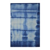 Shibori Japanese Tie Die Hand Tufted JSH-01 Blue Rug 6' x 6'