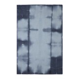 Shibori Japanese Tie Die Hand Tufted JSH-04 Dark Gray Rug 6' x 6'