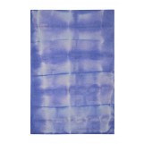 Shibori Japanese Tie Die Hand Tufted JSH-07 Ink Blue Rug 6' x 6'