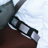 Deluxe Comfort Shoulder Seatbelt Pad - Memory Foam - Lightweight & Small Perfect for Travelers - Travel, Brown