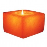 Himalayan Salt Square Candleholder - Negative Ions Products for Real Benefits of Health