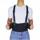 Back Brace - Industrial Back Support With Shoulder Straps - Medium