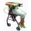 Aluminum Rollator with Fold Up and Removable Back Support
