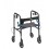 Clever Lite Flame Blue Rollator Walker with 8" Casters