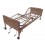 Multi Height Manual Hospital Bed with Half Rails and Innerspring Mattress
