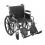 Chrome Sport Wheelchair with Detachable Desk Arms and Elevating Leg Rest