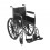 Chrome Sport Wheelchair with Full Arms and Swing Away Footrest
