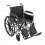 Chrome Sport Wheelchair with Detachable Full Arms and Elevating Leg Rest