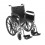Chrome Sport Wheelchair with Detachable Full Arms and Swing Away Footrest