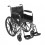 Chrome Sport Wheelchair with Full Arms and Swing Away Footrest