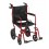Lightweight Expedition Red Transport Wheelchair with Hand Brakes