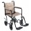 17" Flyweight Lightweight Tan Plaid Transport Wheelchair