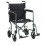 17" Flyweight Lightweight Green Transport Wheelchair