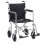 17" Flyweight Lightweight Silver Transport Wheelchair