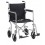 19" Flyweight Lightweight Silver Transport Wheelchair