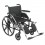 Viper Wheelchair with Flip Back Removable Full Arms and Elevating Leg Rest