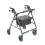 Green Rollator Walker with Fold Up and Removable Back Support and Padded Seat