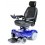 Blue Renegade Power Wheelchair with Captain Seat