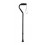 Foam Grip Offset Handle Black Walking Cane