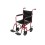 Flyweight Lightweight Red Transport Wheelchair with Removable Wheels
