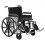 Sentra Extra Heavy Duty Wheelchair with Detachable Adjustable Full Arms and Elevating Leg Rest