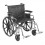 Sentra Extra Heavy Duty Wheelchair with Detachable Adjustable Full Arms and Swing Away Footrest