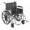Sentra Extra Heavy Duty Wheelchair with Detachable Full Arms and Swing Away Footrest
