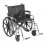 Sentra Extra Heavy Duty Wheelchair with Detachable Adjustable Desk Arms and Swing Away Footrest