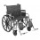 Sentra Extra Heavy Duty Wheelchair with Detachable Desk Arms and Elevating Leg Rest